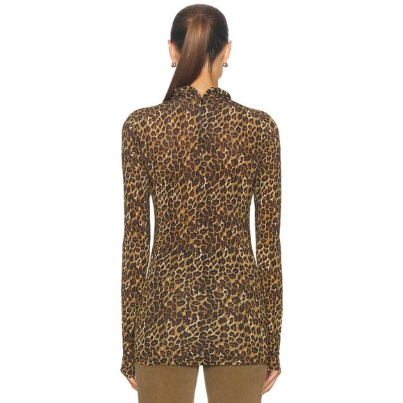 Isabel Marant Joyela Top in Leopard Animal Print Long Sleeve 38 NWT $390 - Picture 3 of 4